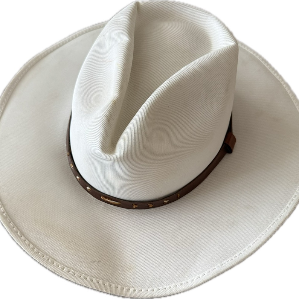 Doma White Cowboy Hat with Brown Band